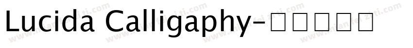 Lucida Calligaphy字体转换